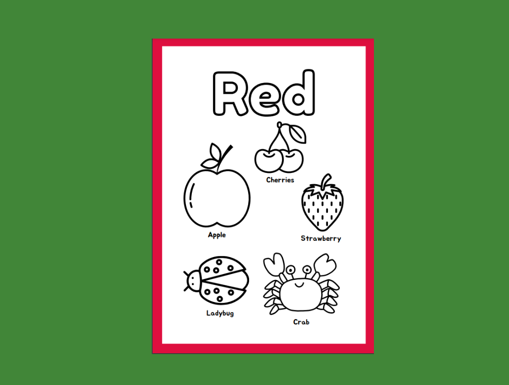 Kindergarten Coloring Pages With Names