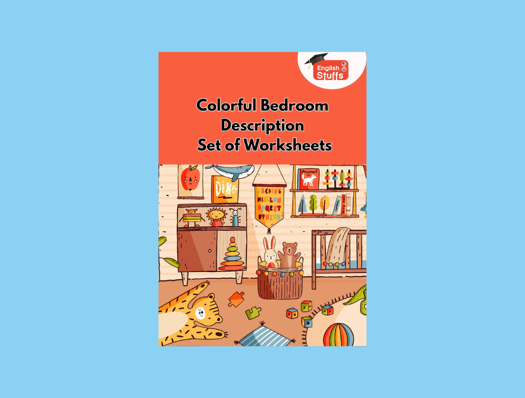 Colorful Bedroom Description Worksheet